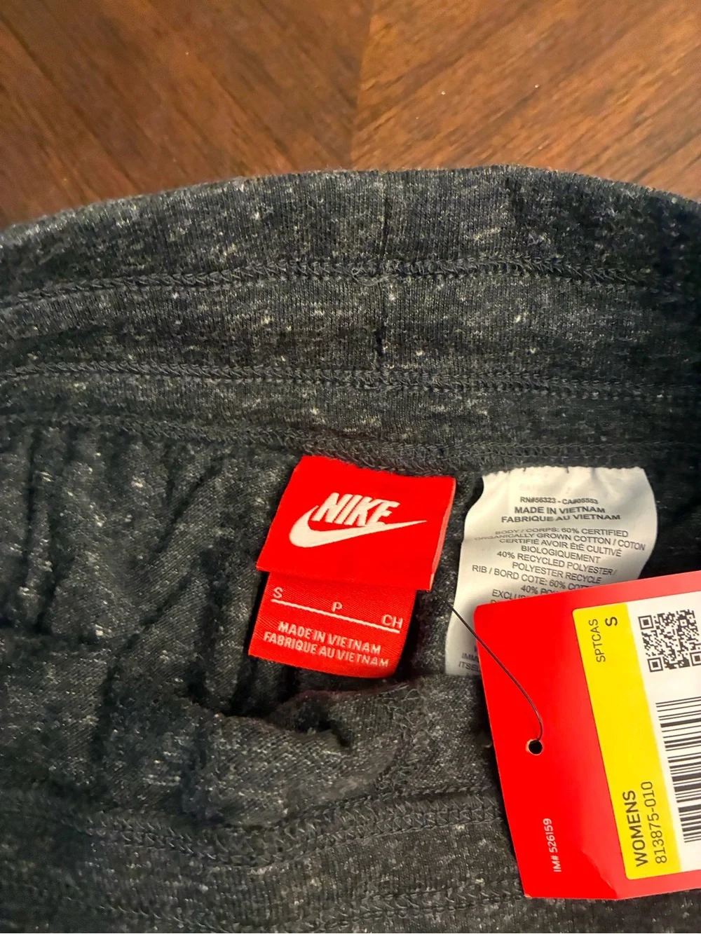 Nike Women's Gym Vintage Sport Casual Capris (Small, dark gray) New